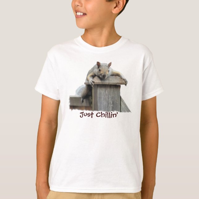 Eastern Gray Eichhörnchen Just Chillin' Funny T -  T-Shirt (Vorderseite)