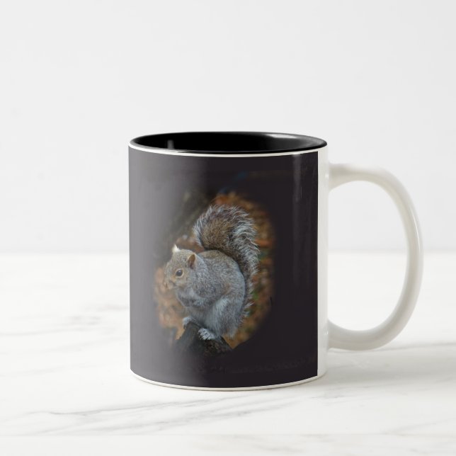 Eastern Gray Squirrel - Sciurus carolinensis Zweifarbige Tasse (Rechts)