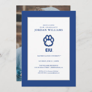 Eastern Illinois Panthers Paw Print & EIU Ankündigung