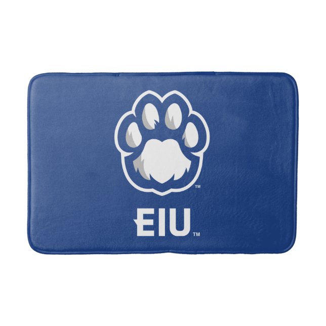 Eastern Illinois Panthers Paw Print & EIU Badematte (Vorderseite)