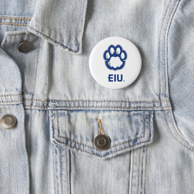 Eastern Illinois Panthers Paw Print & EIU Button (Beispiel)