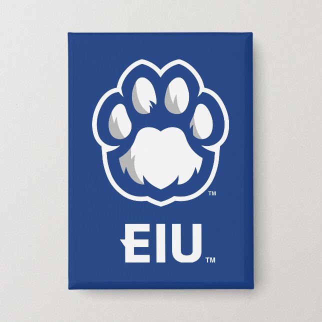 Eastern Illinois Panthers Paw Print & EIU Button (Vorderseite)
