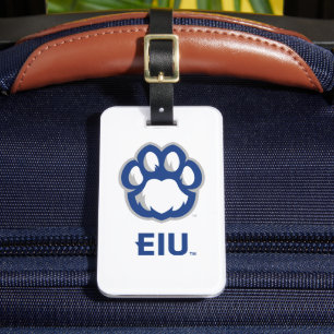 Eastern Illinois Panthers Paw Print & EIU Gepäckanhänger