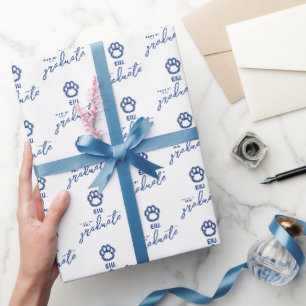 Eastern Illinois Panthers Paw Print & EIU Geschenkpapier
