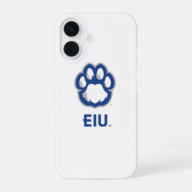 Eastern Illinois Panthers Paw Print & EIU iPhone 16 Hülle (Rückseite)