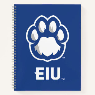 Eastern Illinois Panthers Paw Print & EIU Notizbuch