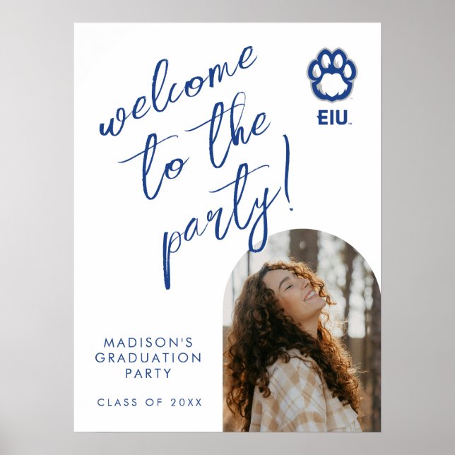 Eastern Illinois Panthers Paw Print & EIU Poster (Vorne)