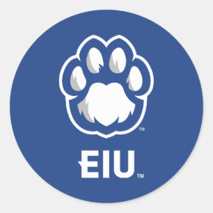 Eastern Illinois Panthers Paw Print & EIU Runder Aufkleber