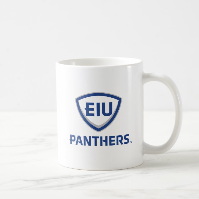 Eastern Illinois Panthers Schild & Wordmark-Logo Kaffeetasse (Rechts)