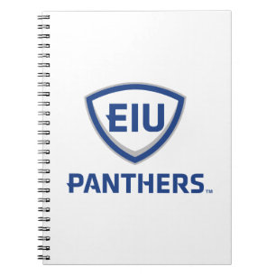 Eastern Illinois Panthers Schild & Wordmark-Logo Notizblock