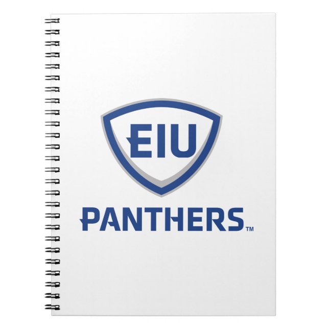 Eastern Illinois Panthers Schild & Wordmark-Logo Notizblock (Vorderseite)