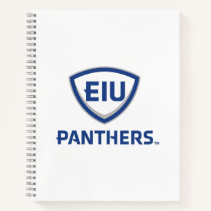 Eastern Illinois Panthers Schild & Wordmark-Logo Notizbuch