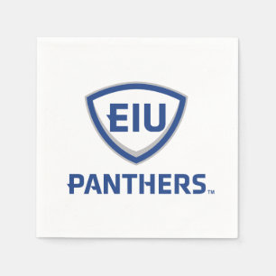 Eastern Illinois Panthers Schild & Wordmark-Logo Serviette