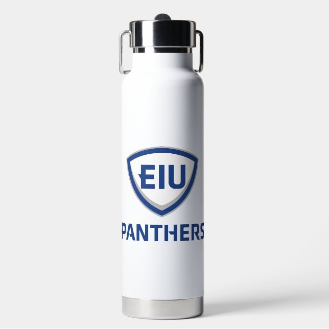 Eastern Illinois Panthers Schild & Wordmark-Logo Trinkflasche (Vorderseite)