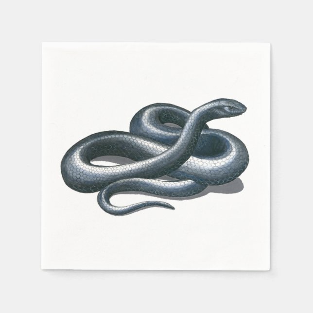 Eastern Indigo Snake Serviette (Vorderseite)