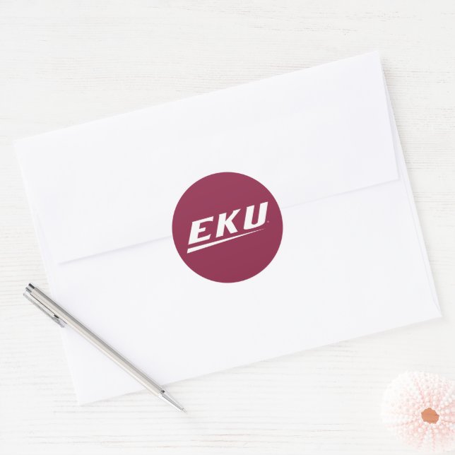 Eastern Kentucky Universität | EKU Runder Aufkleber (Umschlag)