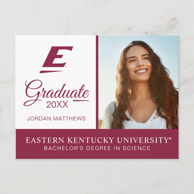 Eastern Kentucky University E Ankündigungspostkarte (Vorderseite)