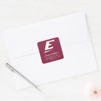 Eastern Kentucky University E Quadratischer Aufkleber