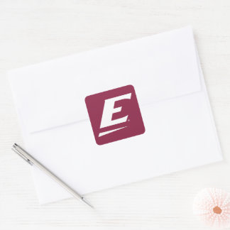 Eastern Kentucky University E Quadratischer Aufkleber