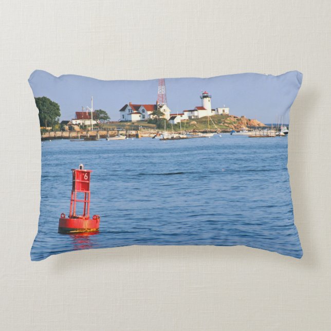 Eastern Point Lighthouse MA Accent Pillow Zierkissen (Vorderseite)