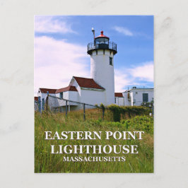 Eastern Point Lighthouse, Massachusetts Postkarte