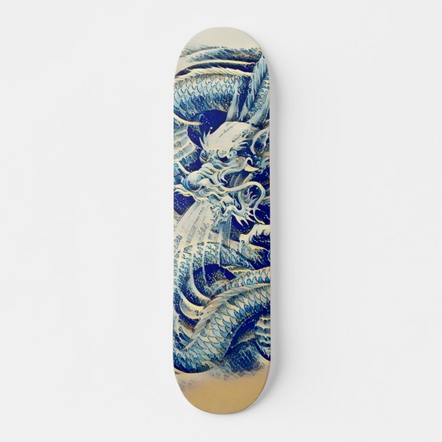 Eastern Samurai Wave Dragon Custom Pro Board Skateboard (Vorne)