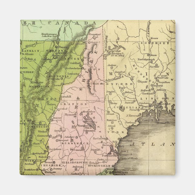 Eastern Staaten Olney Map Magnet (Vorne)