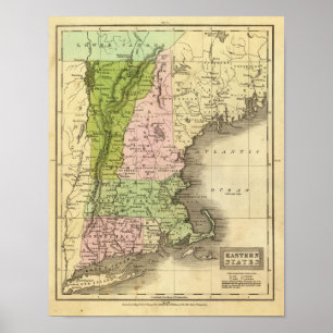 Eastern Staaten Olney Map Poster