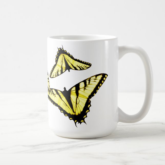 Eastern Tiger Frack Butterfly Foto Kaffeetasse (Rechts)