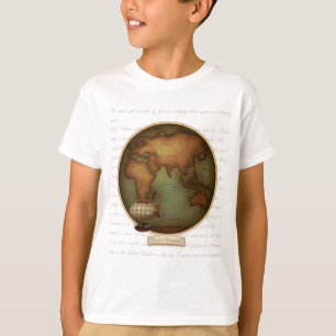 Eastern & Western Hemisphären Karte 2-seitig T-Shirt