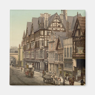 Eastgate St und Newgate St, Chester, England Magnet