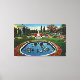 Eastman Haus-Garten-Lilien-Teich Leinwanddruck