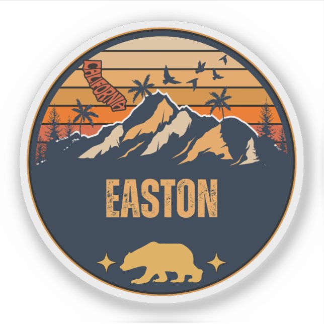 Easton, Kalifornien Aufkleber (Vorderseite)
