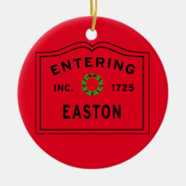 Easton MA Weihnachten Keramik Ornament