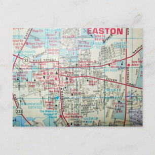 EASTON MD, Vintage Karte Postkarte