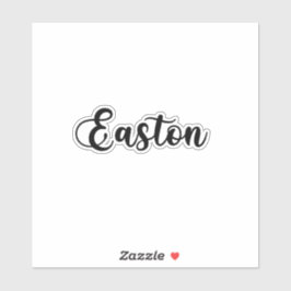 Easton Name - Handgeschriebene Kalligrafie Aufkleber