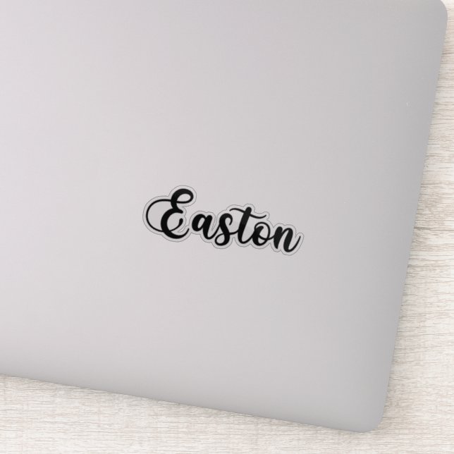 Easton Name - Handgeschriebene Kalligrafie Aufkleber (Detail)