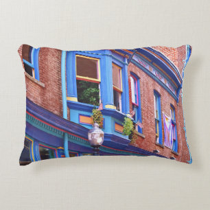 Easton PA - Street with Bay Window Dekokissen