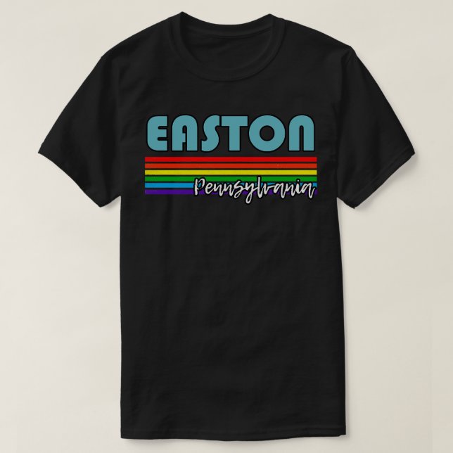 Easton Pennsylvania Pride Easton LGBT-Geschenk LGB T-Shirt (Design vorne)