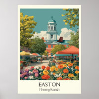 Easton Pennsylvania Vintager Stadtrundgang