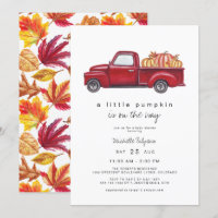 Easton - Red Truck Fall Pumpkin Baby Shooter