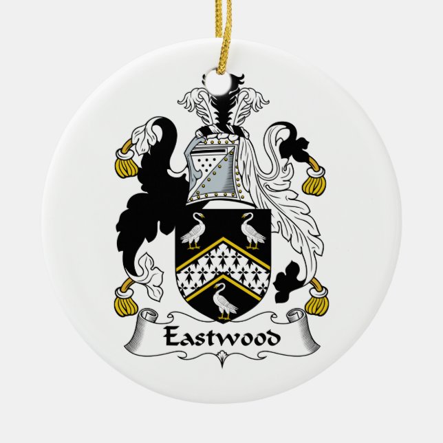 Eastwood Familienwappen Keramikornament (Vorne)