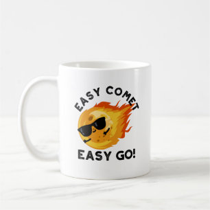 Easy Comet Easy Go Funny Astronomie Pun Kaffeetasse