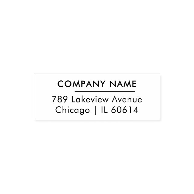Easy Editable  Business Company Return Address Permastempel (Design)