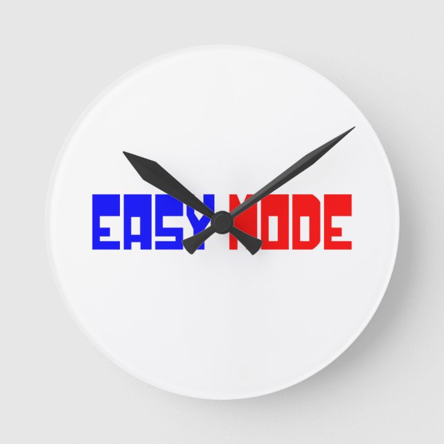 EASY MODE RUNDE WANDUHR (Vorderseite)