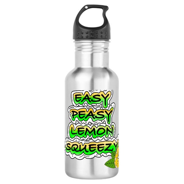 Easy Peasy Lemon Squeezy Edelstahlflasche (Vorderseite)