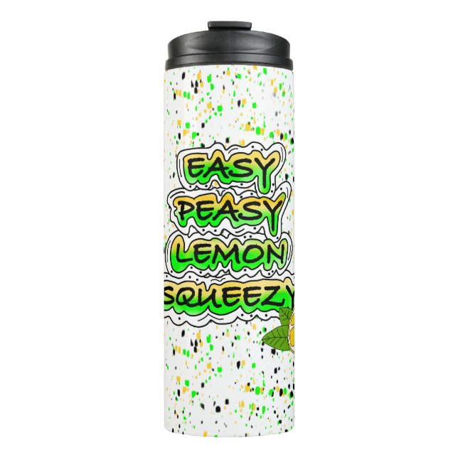 Easy Peasy Lemon Squeezy Thermosbecher (Vorderseite)
