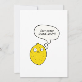 Easy Peasy Lemon What?! Greeting Card Karte