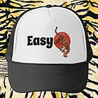 "Easy Tiger" Funny Trucker Hat - Bold Typografy