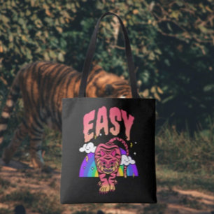 EASY Tiger Retro Regenbogen-Tasche Tiger Stripe Tasche